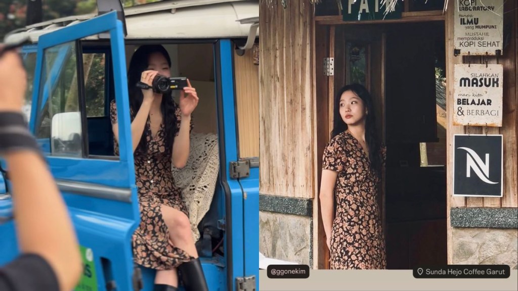 Potret Anggun Kim Go Eun Syuting Iklan di&nbsp;Garut