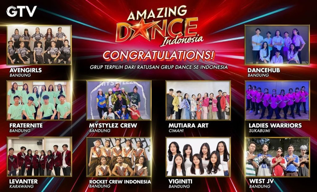 10 Grup Dance Asal Jawa Barat Melaju ke Panggung Amazing Dance&nbsp;Indonesia
