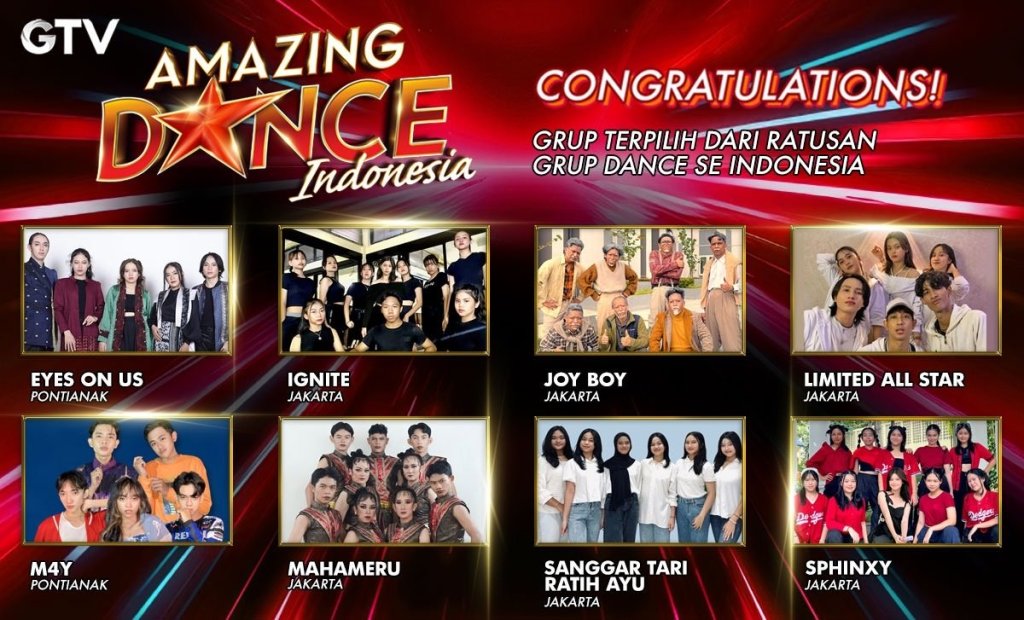 8 Grup Tari dari Jakarta dan Kalimantan Barat Gabung Amazing Dance&nbsp;Indonesia